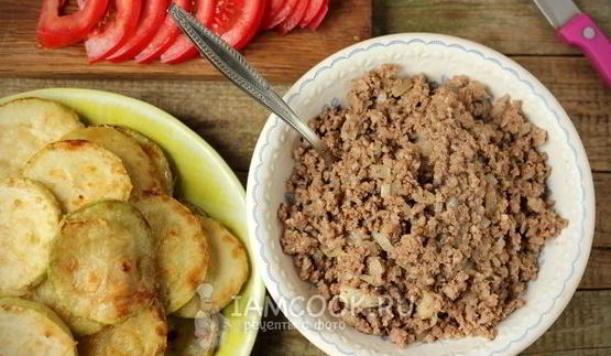 запеканка из кабачков с фаршем