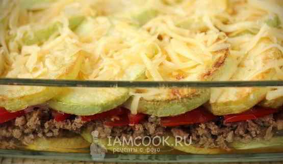 запеканка из кабачков с фаршем