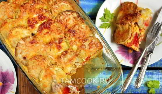 запеканка из кабачков с фаршем
