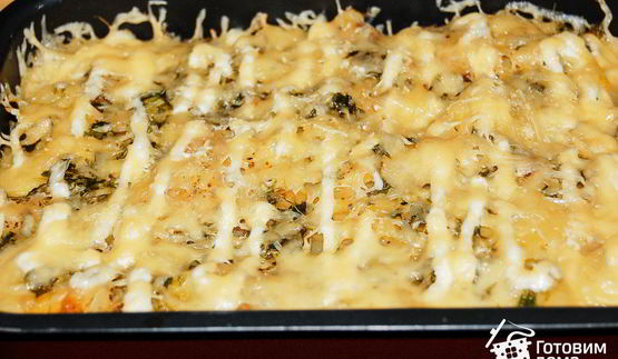 запеканка из картофеля с копченым окороком