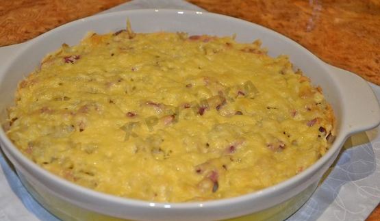 запеканка из макарон с сосисками