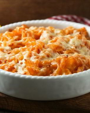 Запеканка из пасты с помидорами