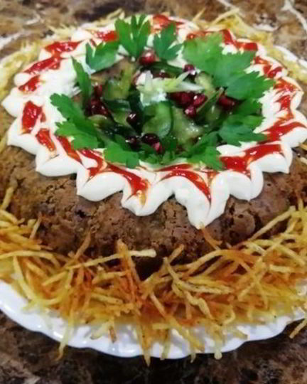 Рецепт запеканки из печени с фасолью