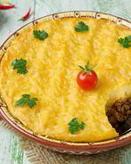 Запеканка из телятины со сладким картофелем