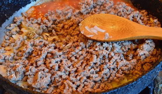 запеканка из тертых кабачков с мясным фаршем в духовке