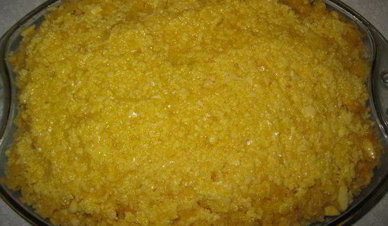 запеканка из тыквы с мясным фаршем