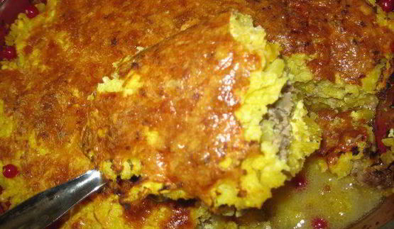 запеканка из тыквы с мясным фаршем