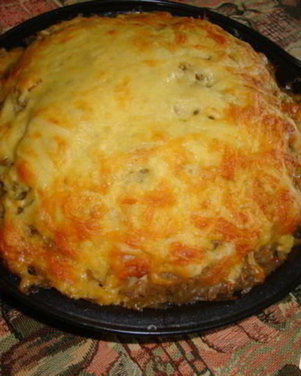 Рецепт запеканки картофельной с курицей и грибами