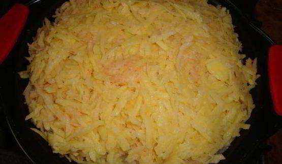 запеканка картофельная с курицей и грибами