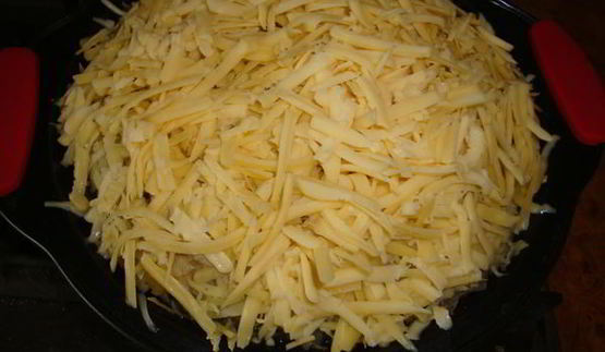 запеканка картофельная с курицей и грибами