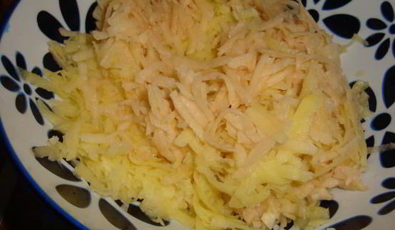 запеканка картофельная с курицей и грибами