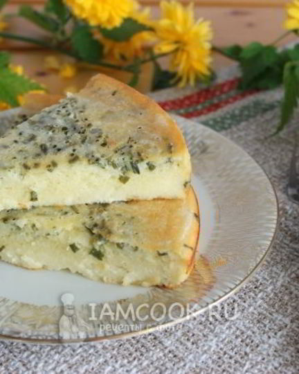 Рецепт запеканки на кефире с кукурузной мукой