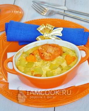 Запеканка овощная с кабачками
