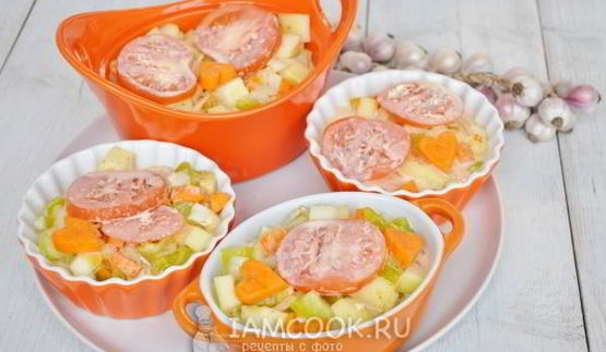 запеканка овощная с кабачками
