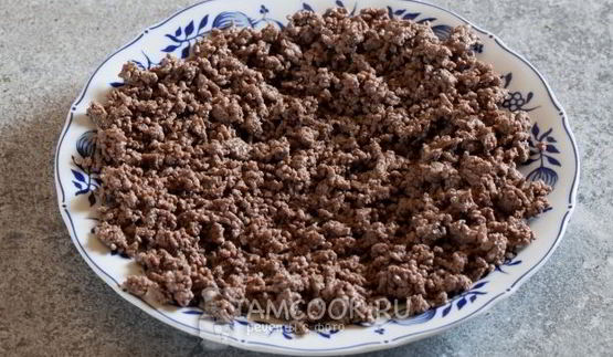 запеканка с брокколи и фаршем