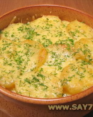 Запеканка с грибами и картофелем