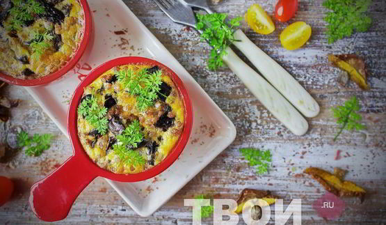 запеканка с грибами в духовке