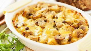 Запеканка с грибами