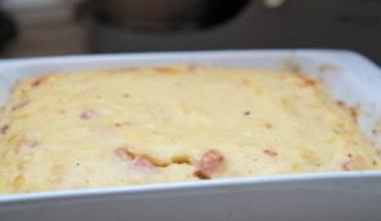 запеканка с колбасой и сыром