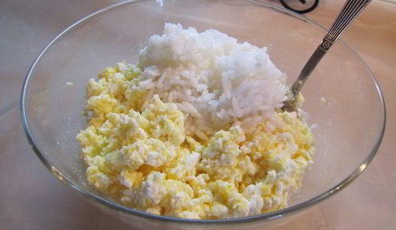 запеканка творожно-рисовая с яблоком