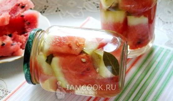 арбузы в сладком маринаде без уксуса