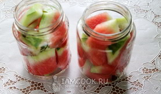 арбузы в сладком маринаде без уксуса