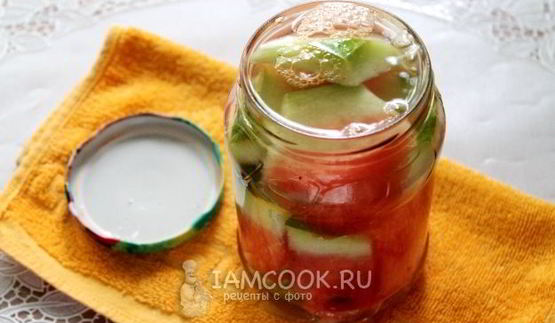 арбузы в сладком маринаде без уксуса