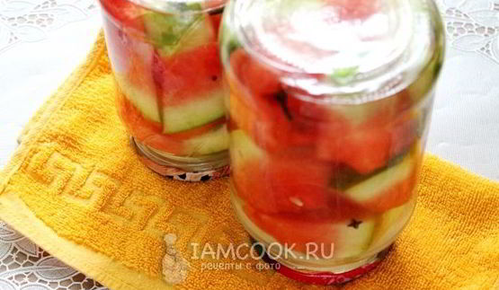 арбузы в сладком маринаде без уксуса