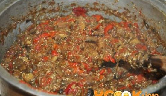 баклажанная икра на зиму