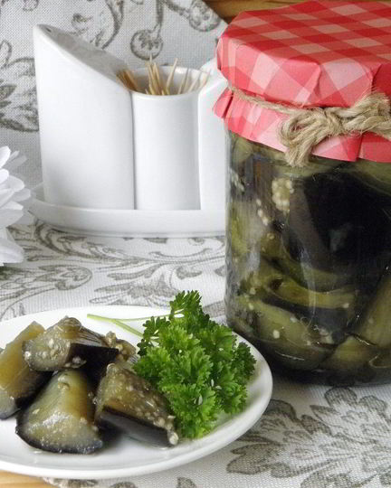 Рецепт баклажанов кусочками на зиму
