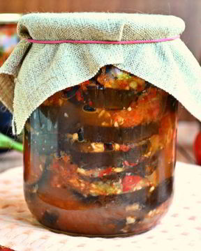 Баклажаны Огонек с медом на зиму