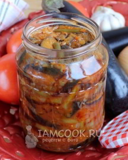 Рецепт баклажанов с фасолью на зиму