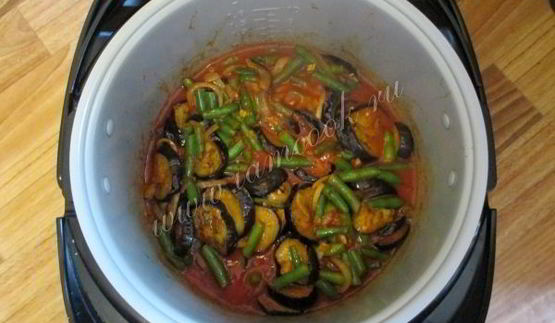 баклажаны с фасолью на зиму