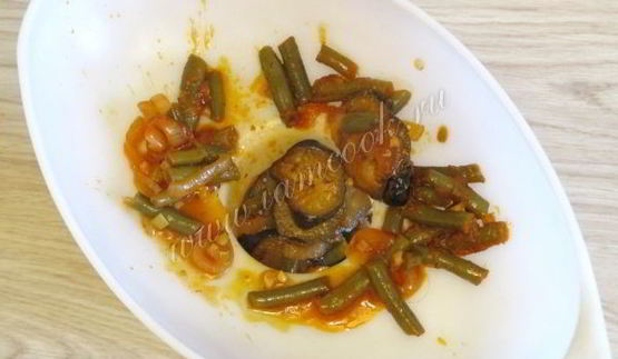 баклажаны с фасолью на зиму