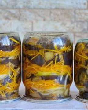 Баклажаны с морковкой на зиму
