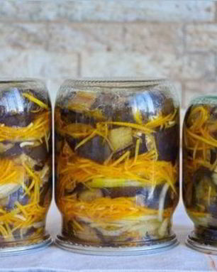 Баклажаны с морковкой на зиму