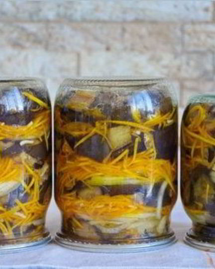 Рецепт баклажанов с морковкой на зиму