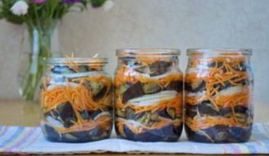 баклажаны с морковкой на зиму