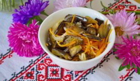 баклажаны с морковкой на зиму