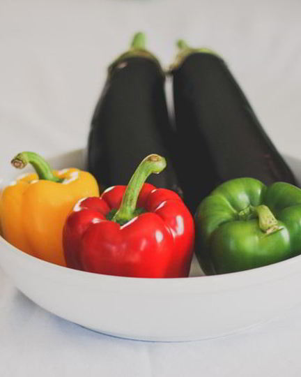 Рецепт баклажанов с перцем