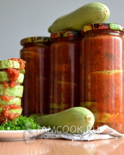 Рецепт кабачков по-грузински на зиму