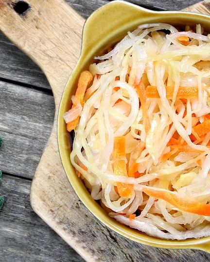 Рецепт капусты квашеной с листьями дуба
