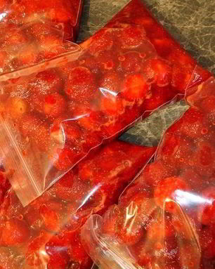 Клубника на зиму без варки