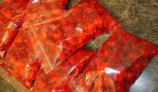 клубника на зиму без варки