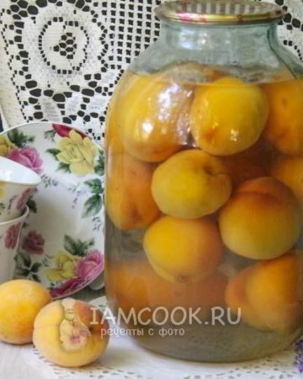Рецепт компота из персиков на зиму