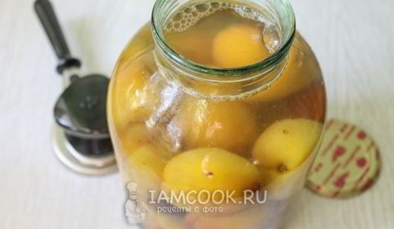 компот из персиков на зиму