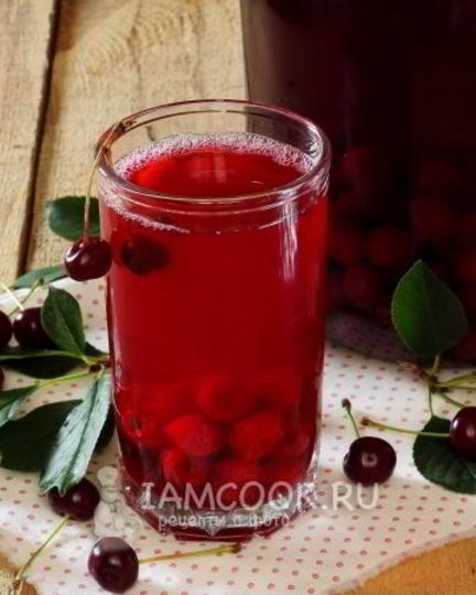 Рецепт компота из вишни на зиму
