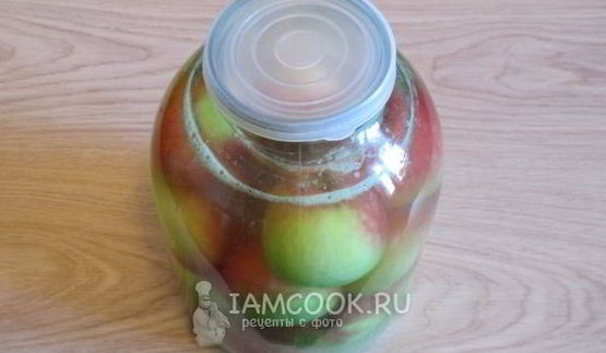 квашеные яблоки в банках