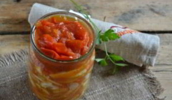 лук в томатной заливке на зиму