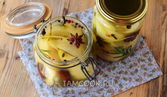 груши, маринованные на зиму